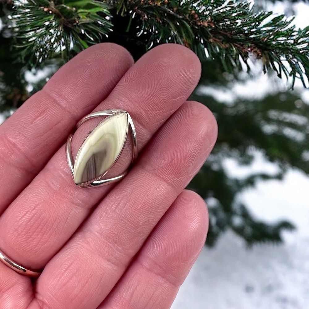 Imperial Jasper Ring Gemstone Solid .925 Sterling… - image 3